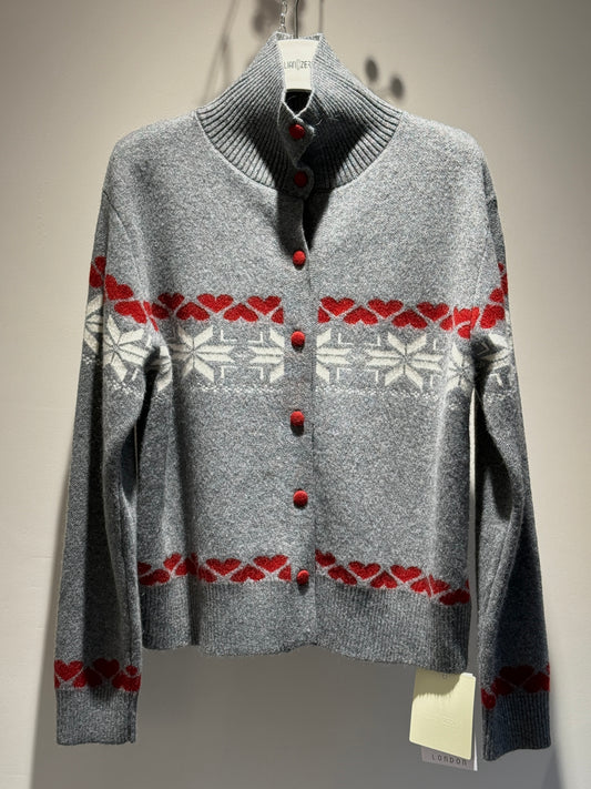 Ruffled Knit Cardigan