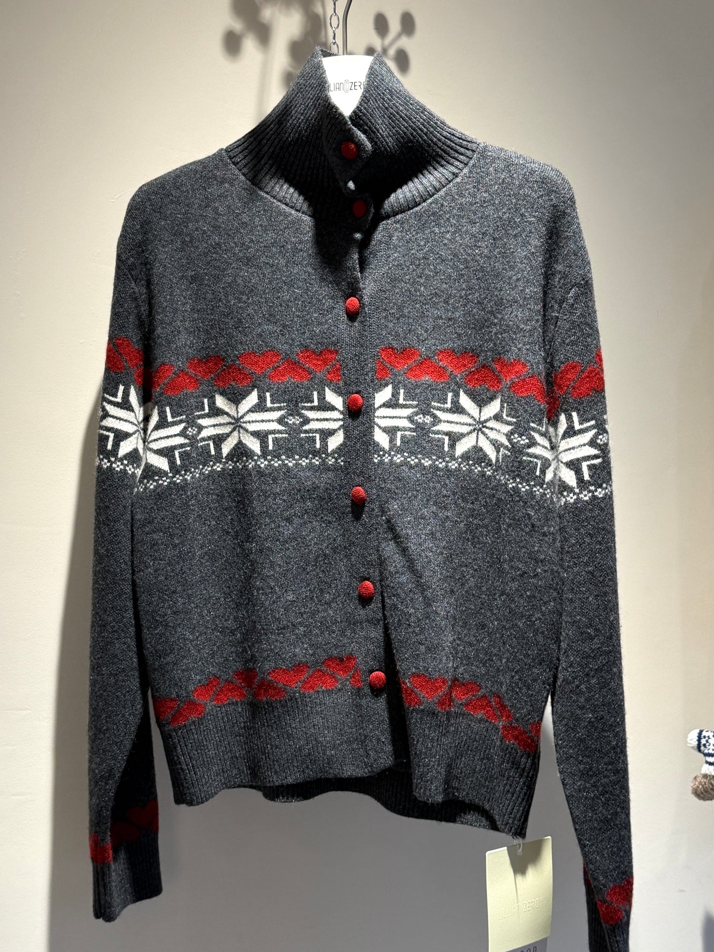 Ruffled Knit Cardigan