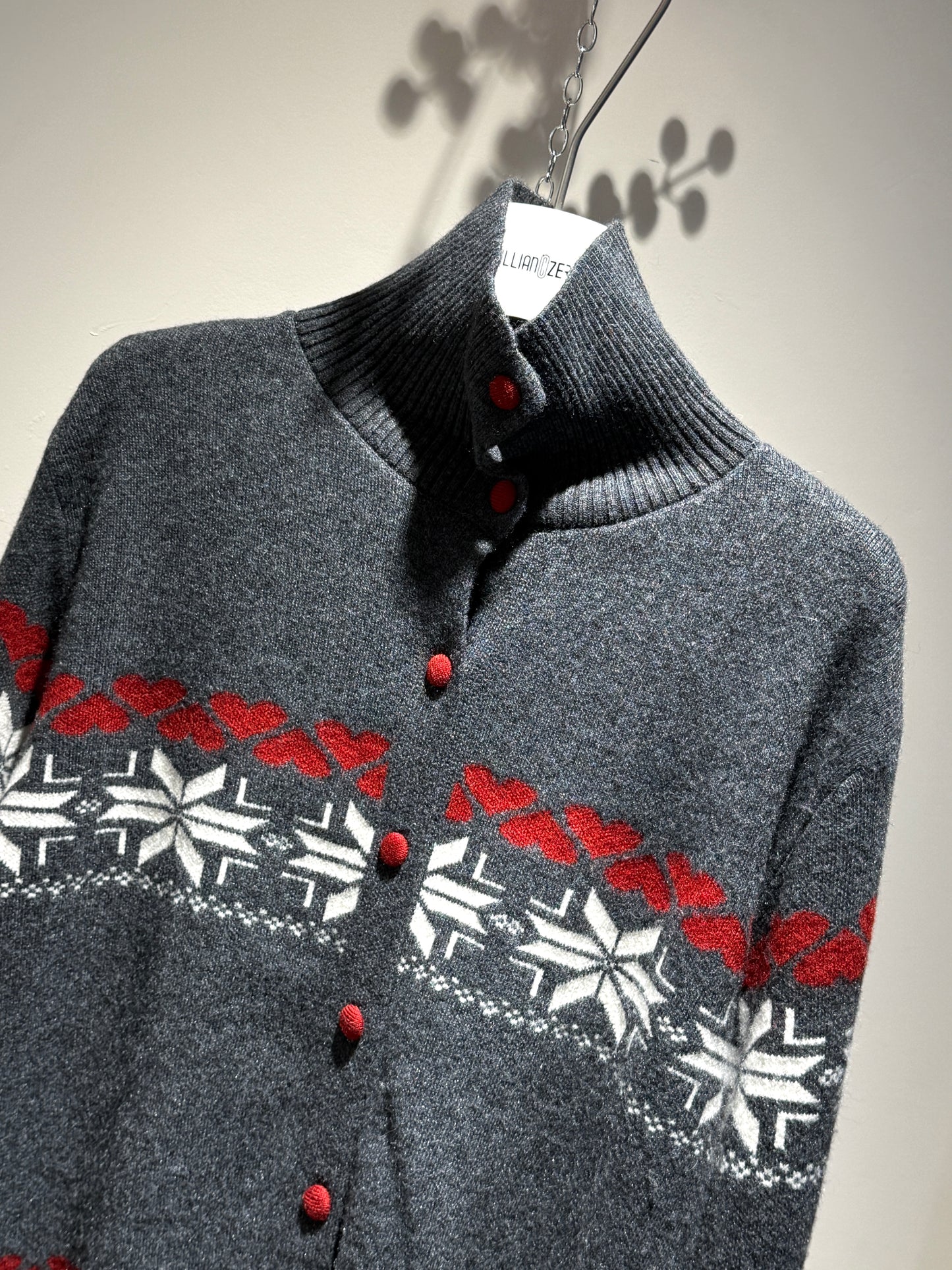 Ruffled Knit Cardigan