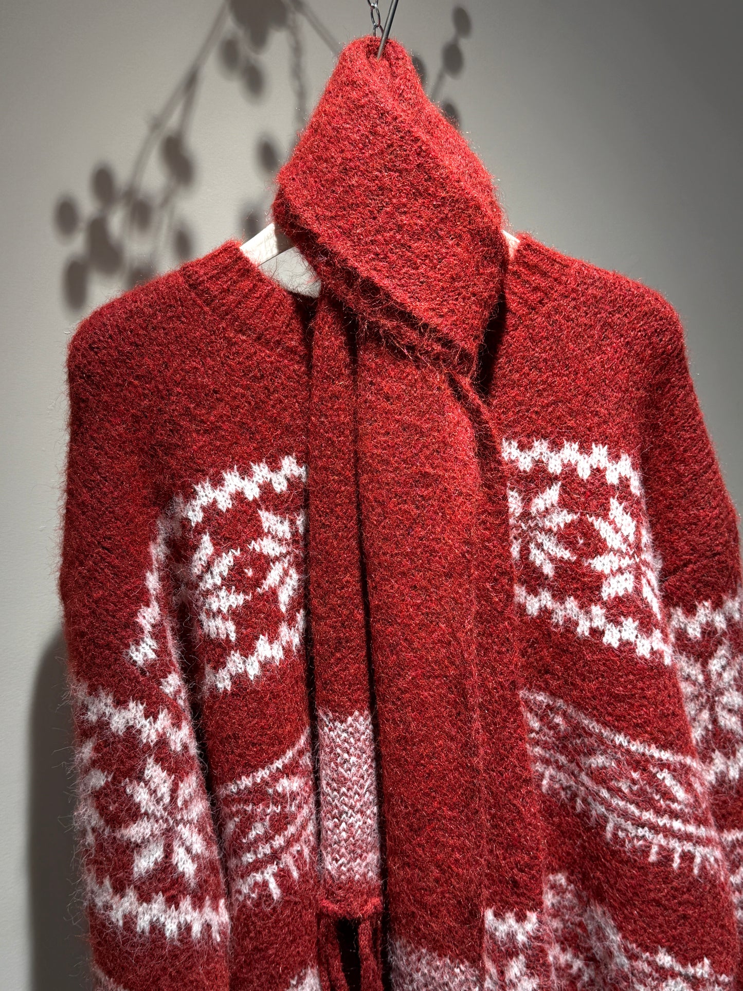 Ruffled Knit Cardigan