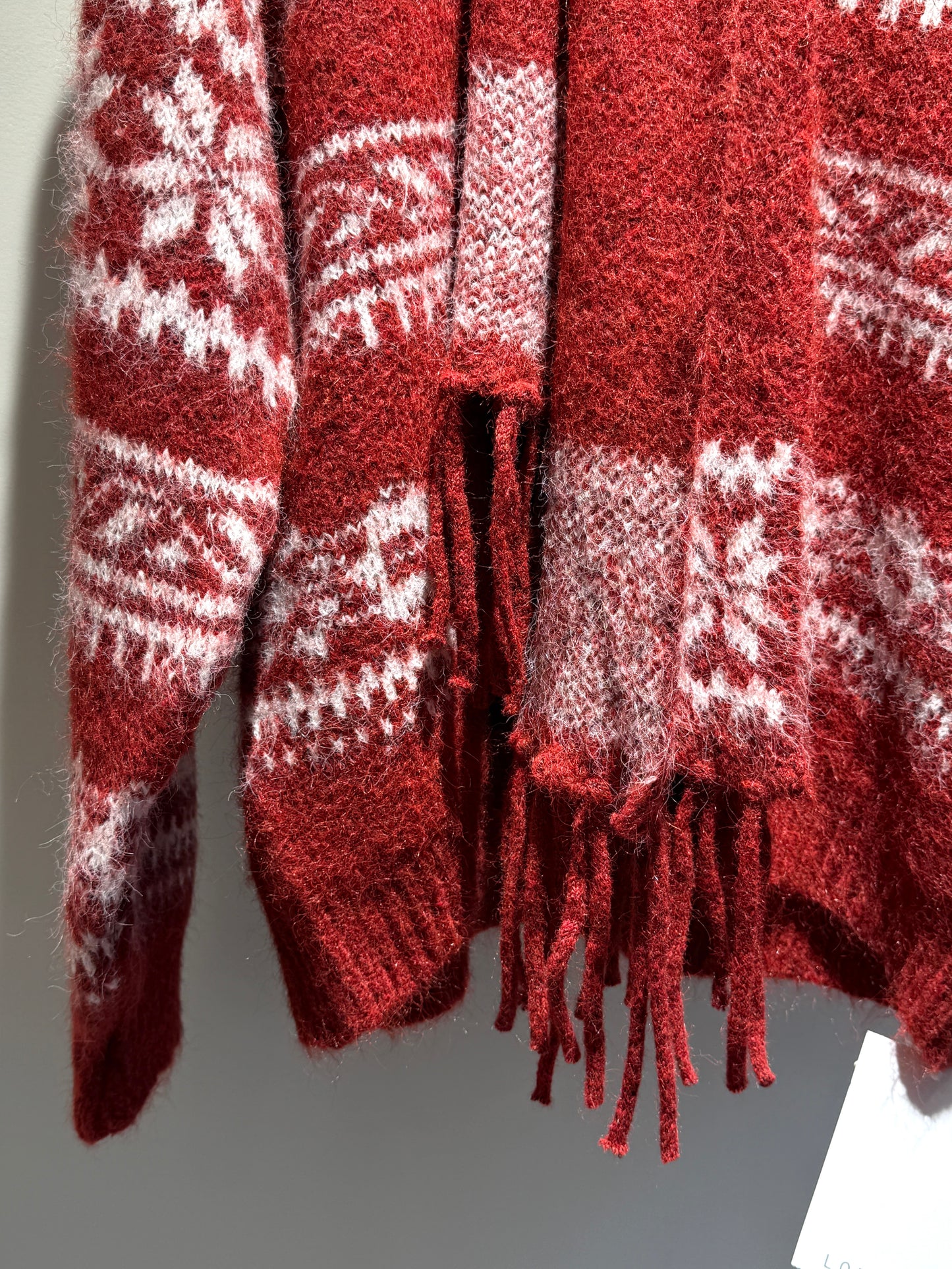 Ruffled Knit Cardigan