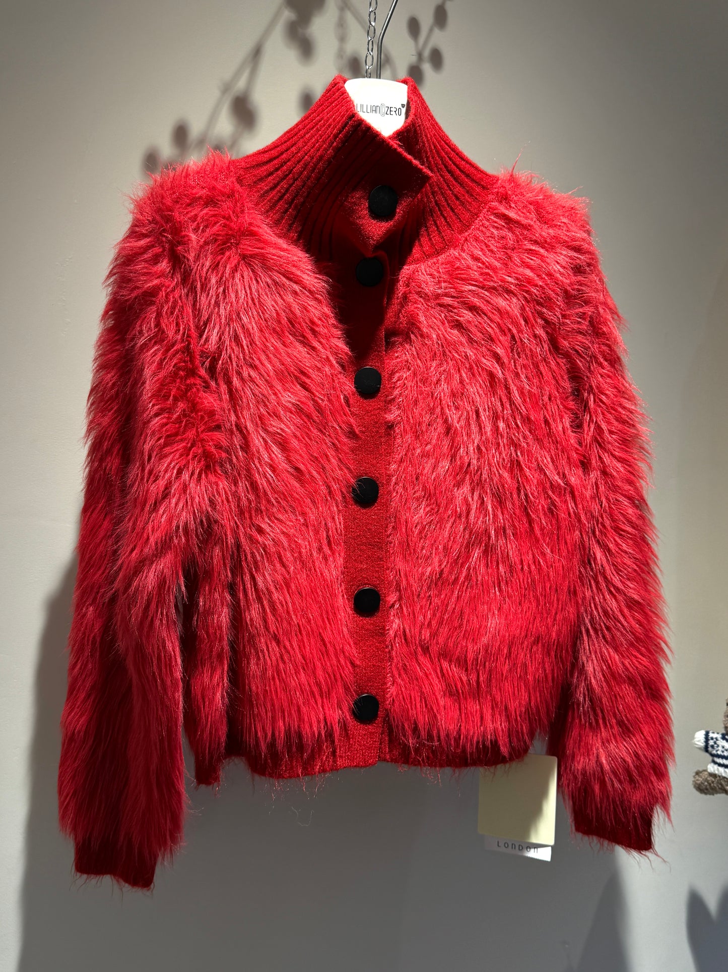 Ruffled Knit Cardigan