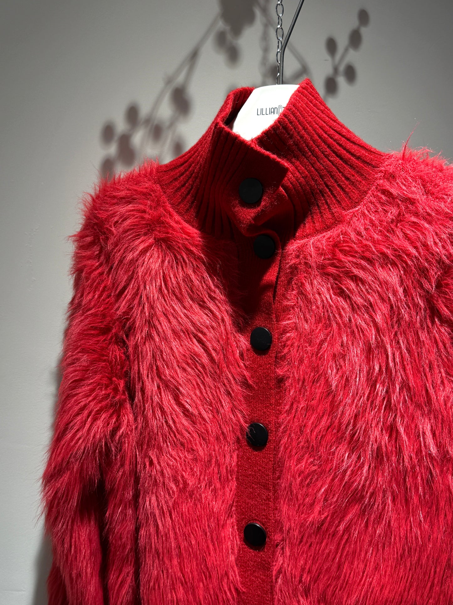 Ruffled Knit Cardigan