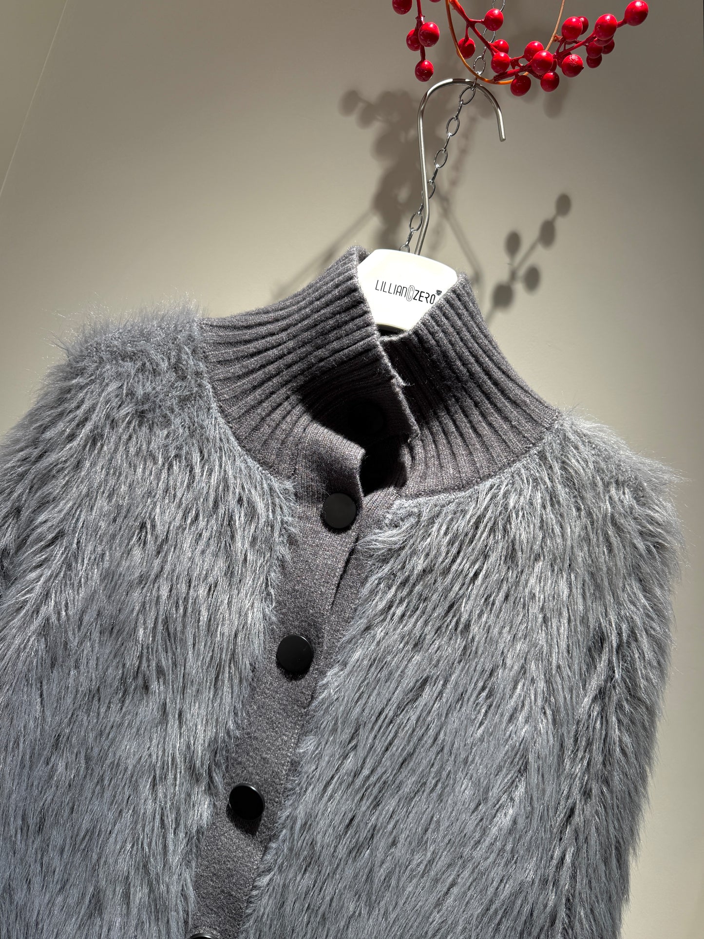 Faux Fur Cropped Sweater