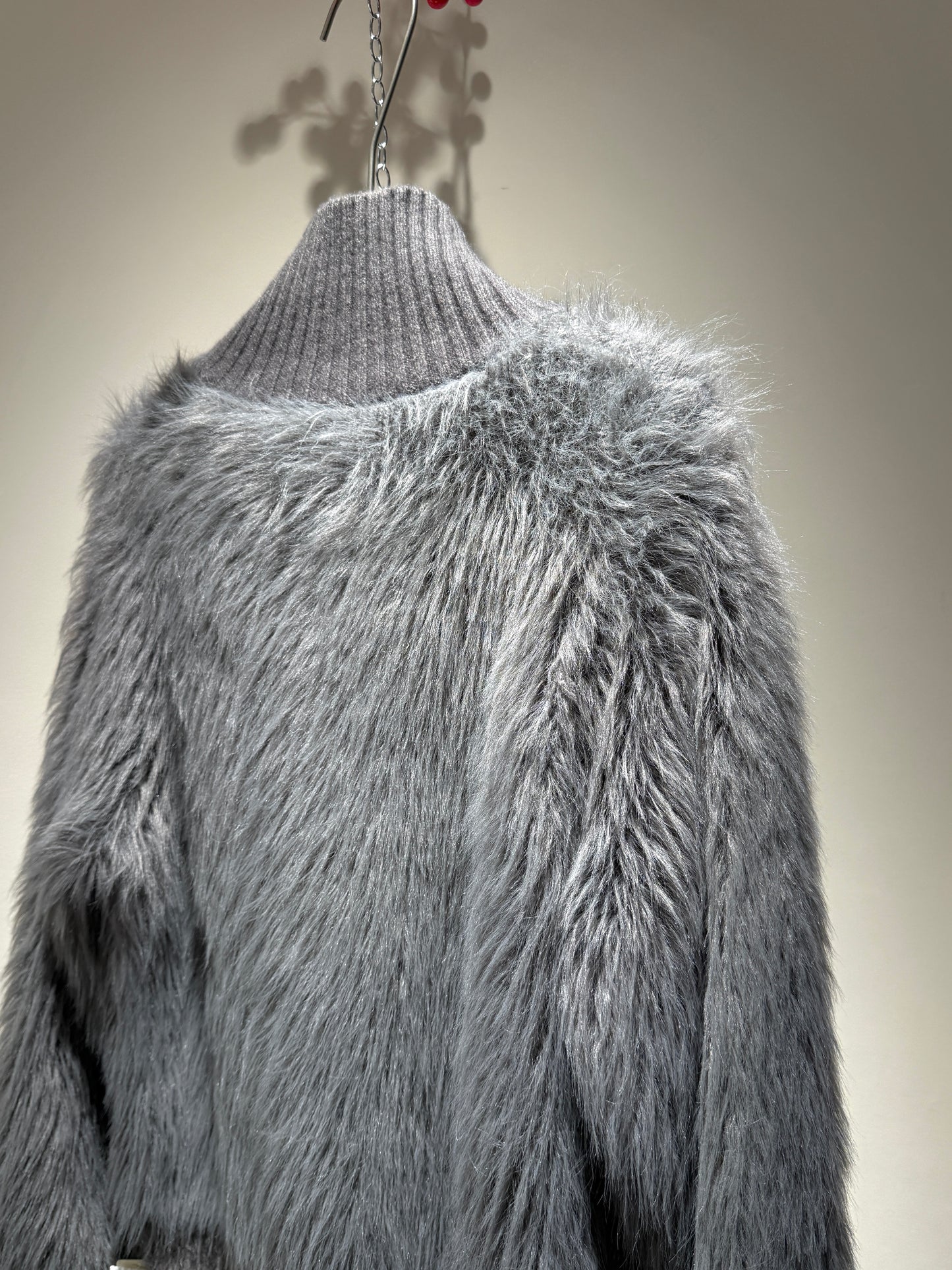 Faux Fur Cropped Sweater