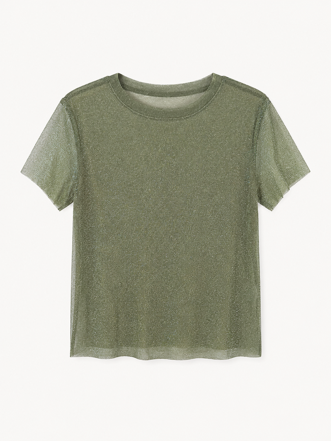 Lurex Knit Top - Green