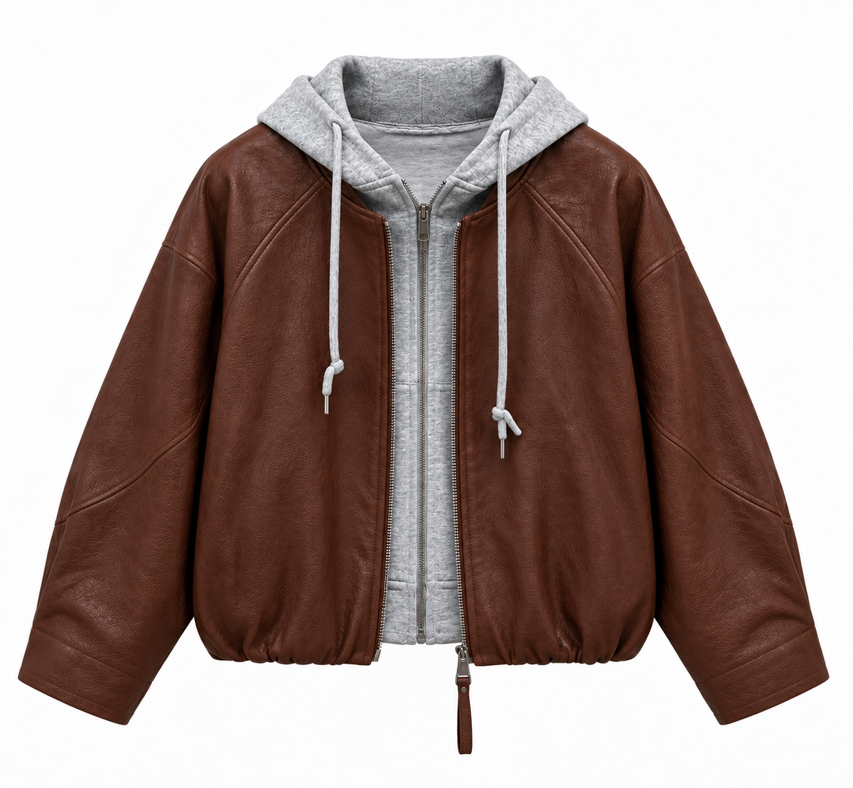 Faux Leather Jacket Golden