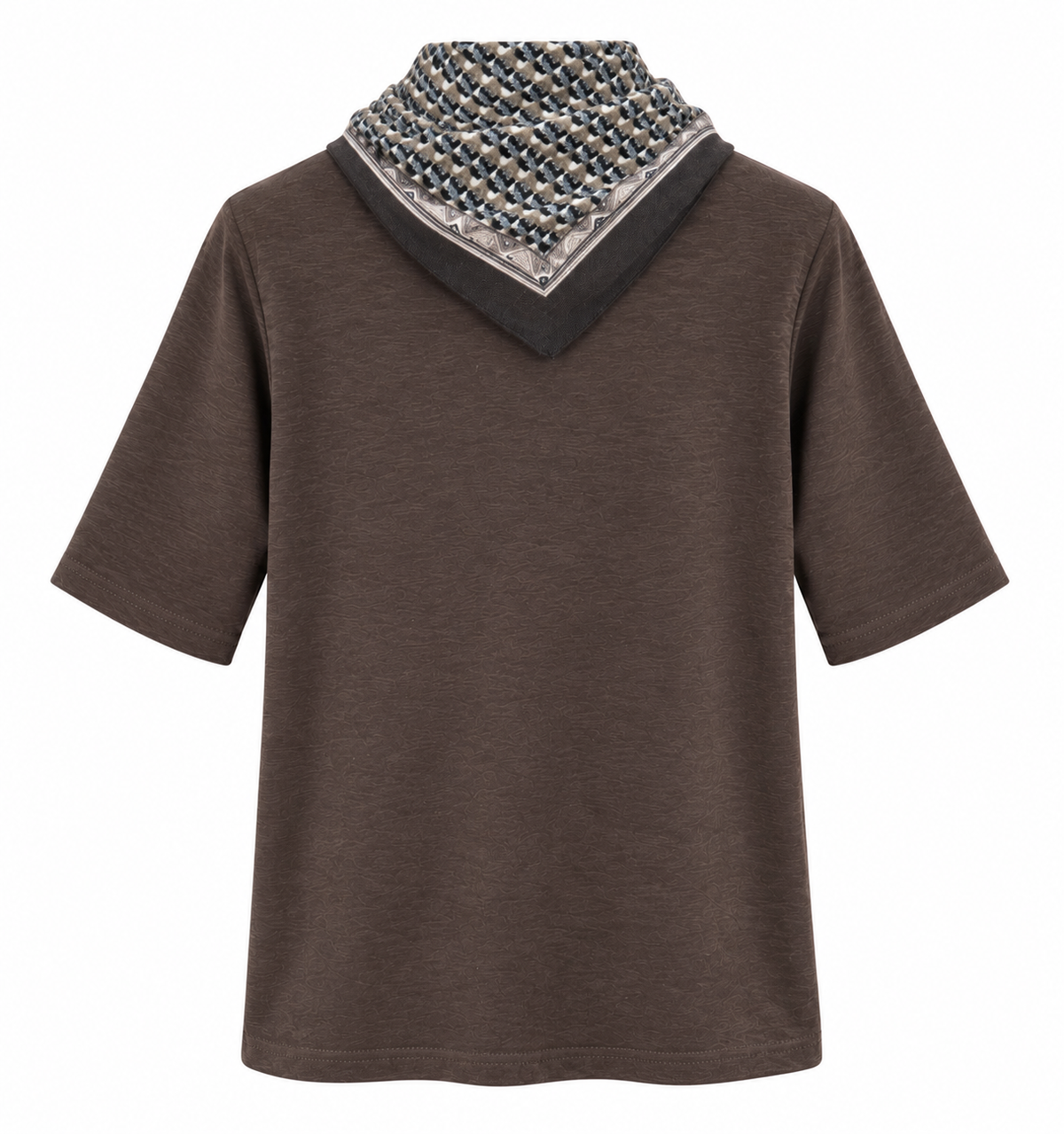 Short Sleeve Top Brown
