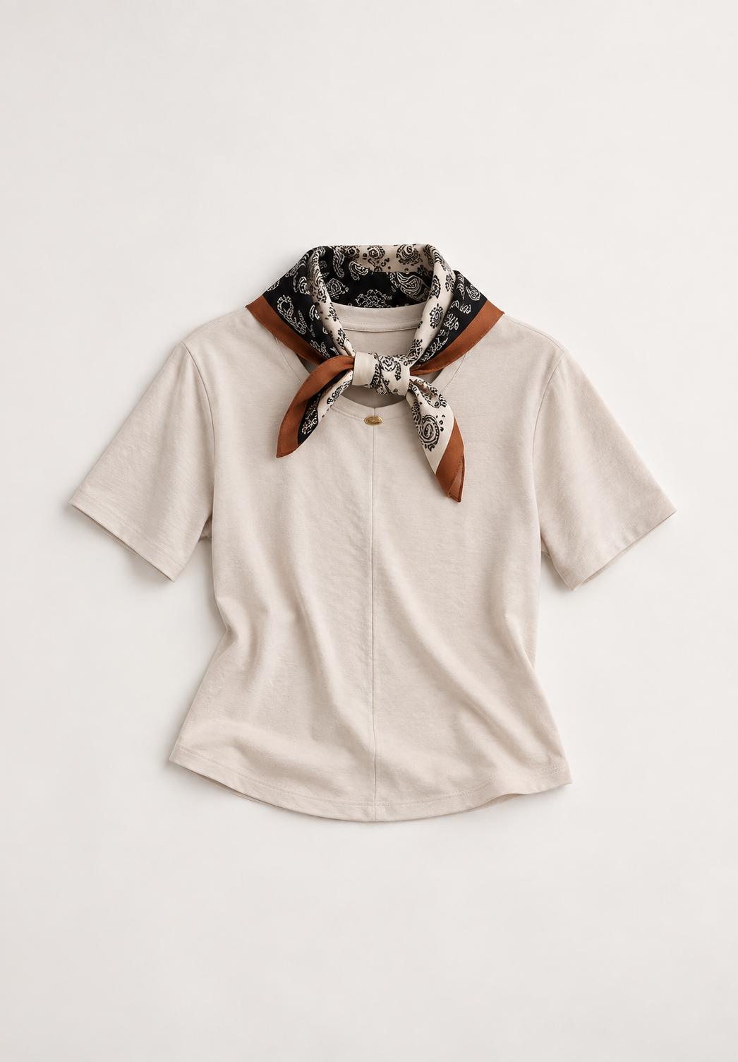 Short Sleeve Top Oatmeal