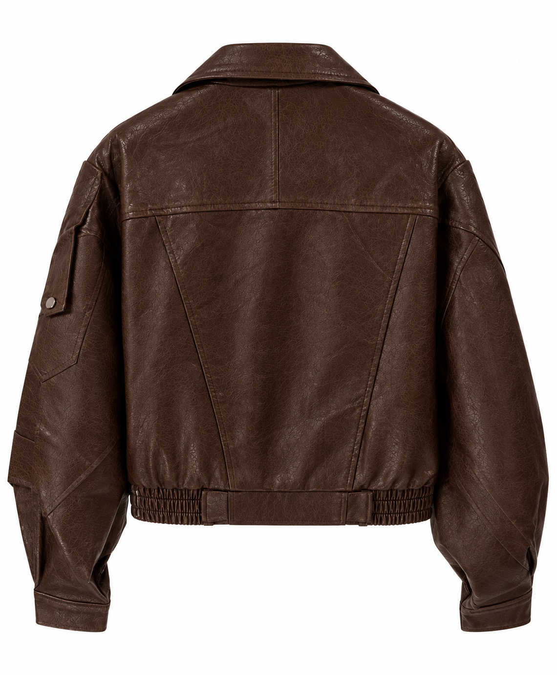 Belted Faux Leather Jacket
