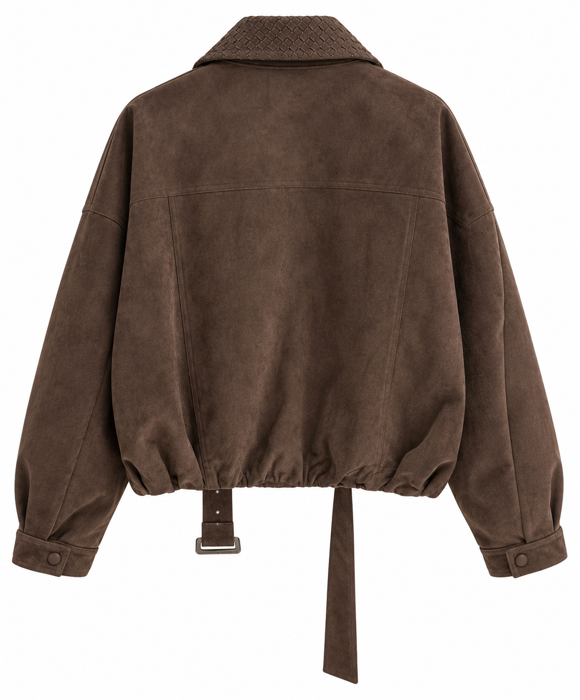 Collar Faux Suede Jacket