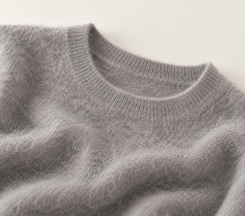 Crew Neck Pullover Wool Jumper
