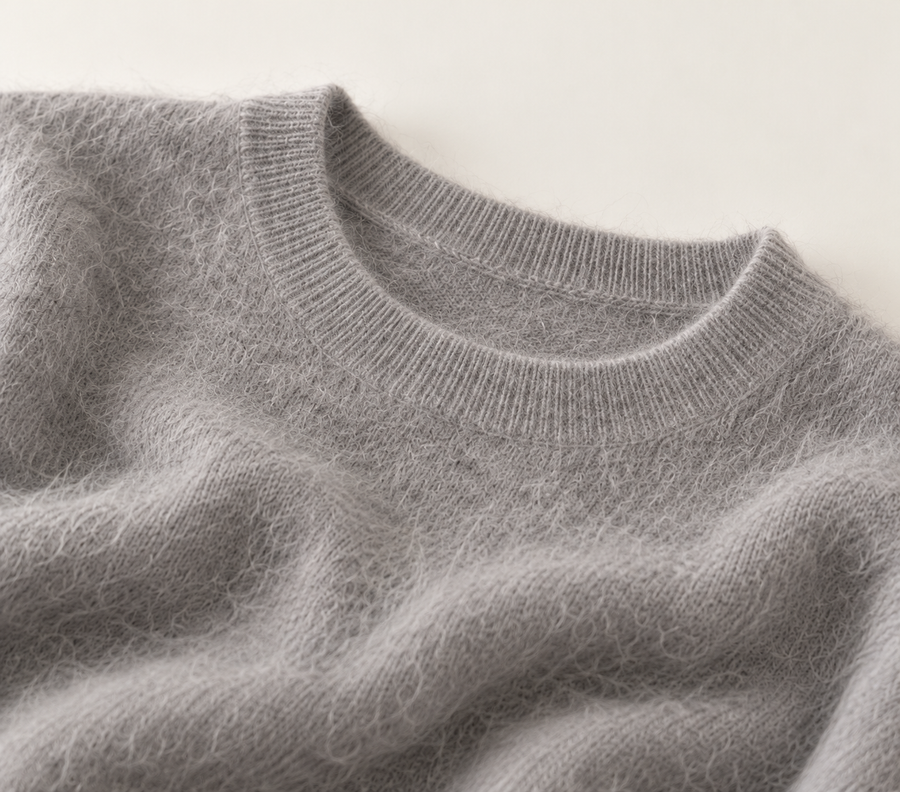 Crew Neck Pullover Wool Jumper