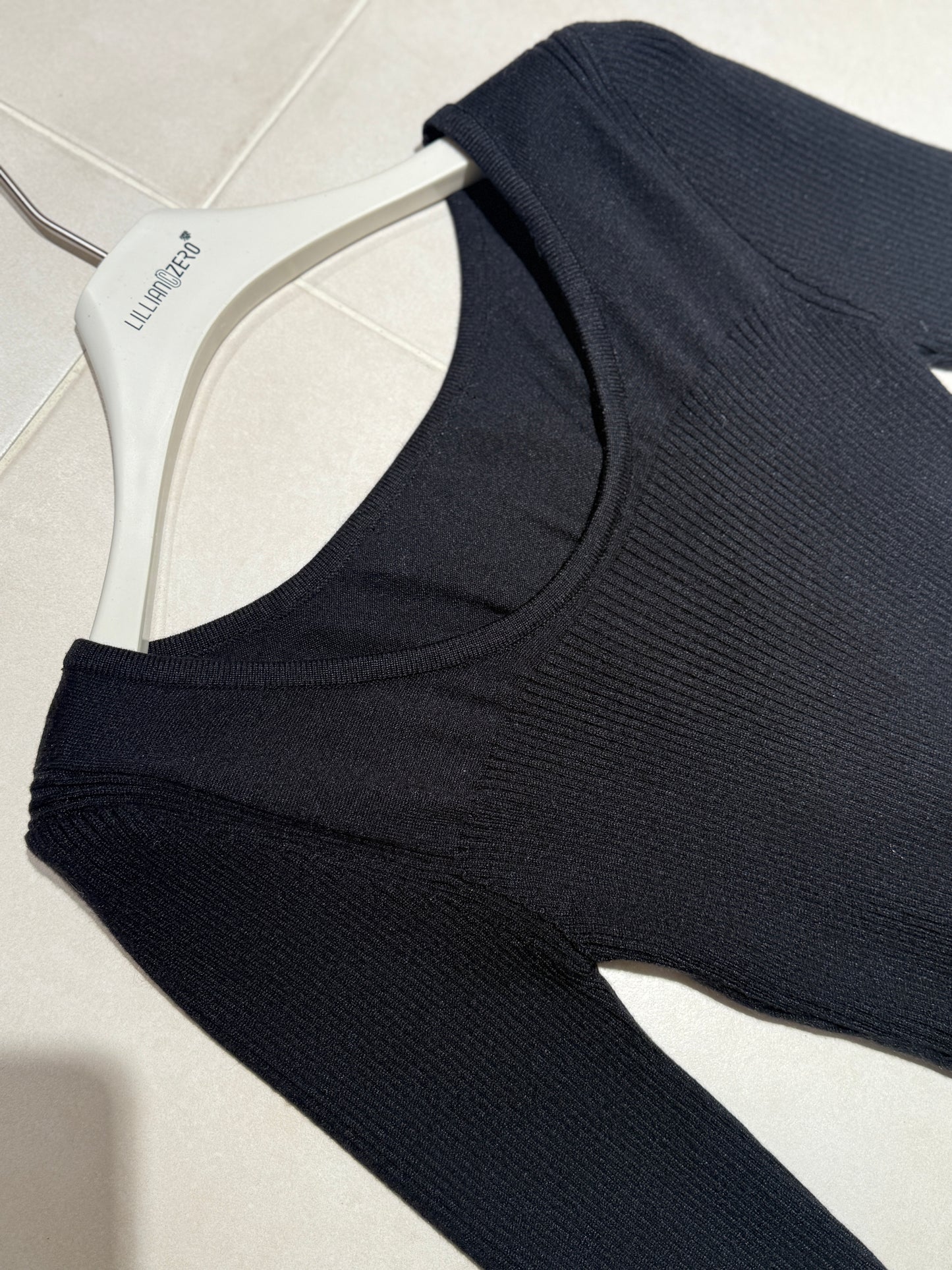 Long-Sleeve Fit-and-Flare Dress