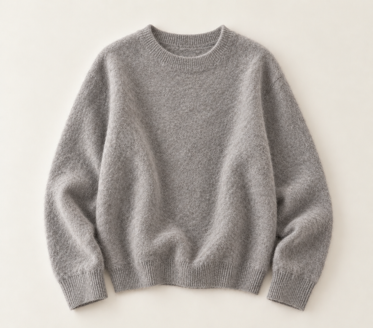 Crew Neck Pullover Wool Jumper