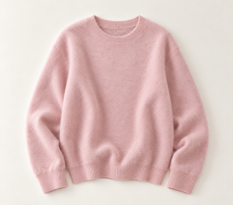 Crew Neck Pullover Wool Jumper