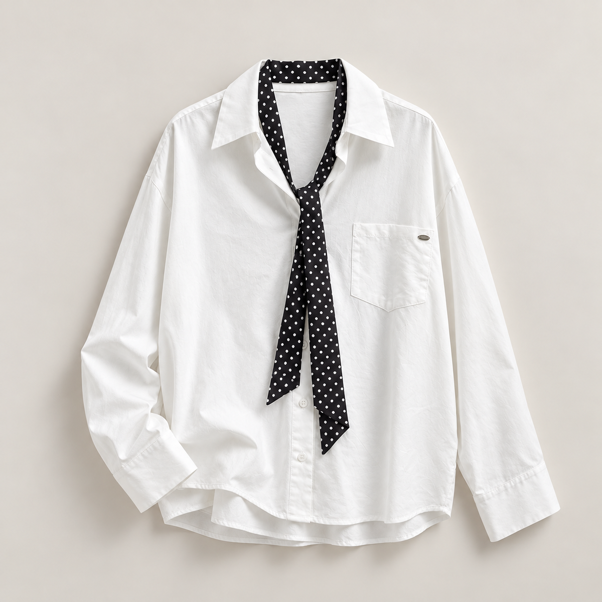 Relaxed Pocket Shirt White